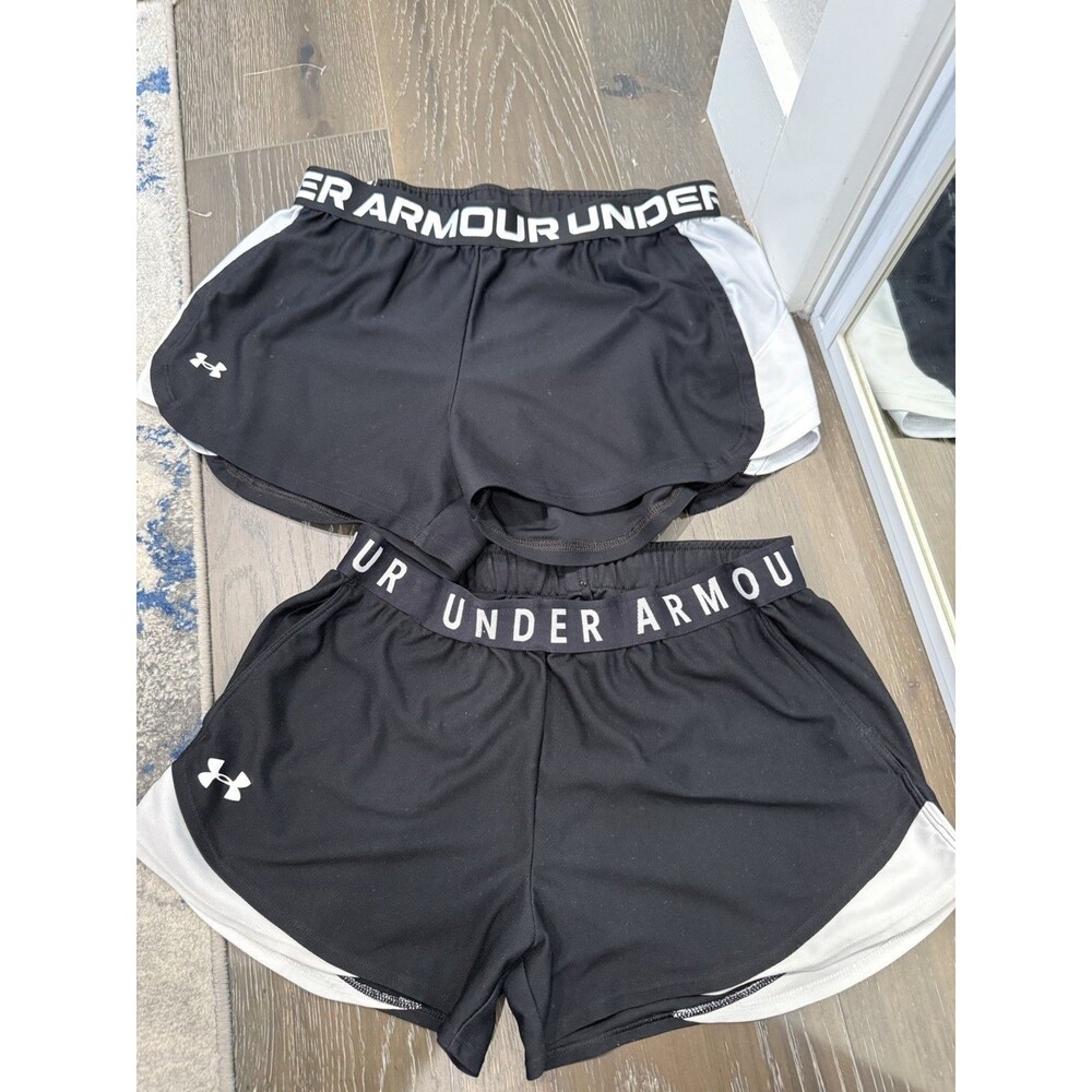 Set Of 2: Under Armour Loose Fit Women’s Running Shorts Size M